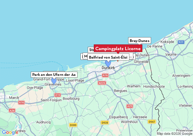 Karte der Sehensw&uuml;rdigkeiten