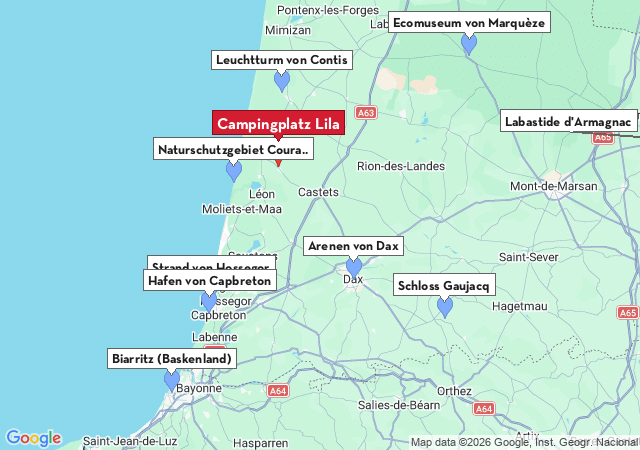 Karte der Sehensw&uuml;rdigkeiten