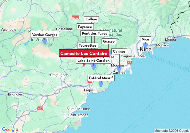 Map of places to visit