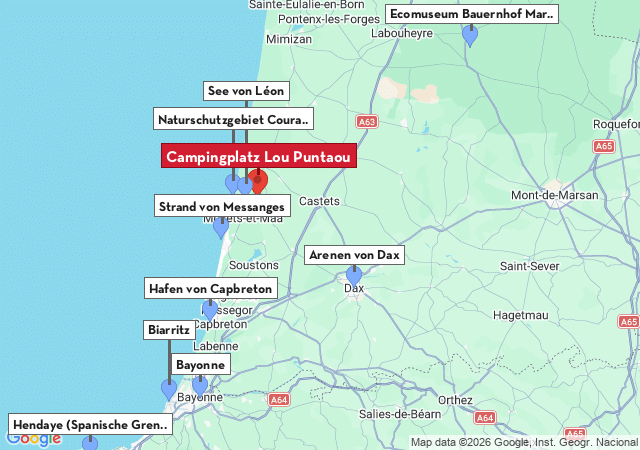 Karte der Sehensw&uuml;rdigkeiten