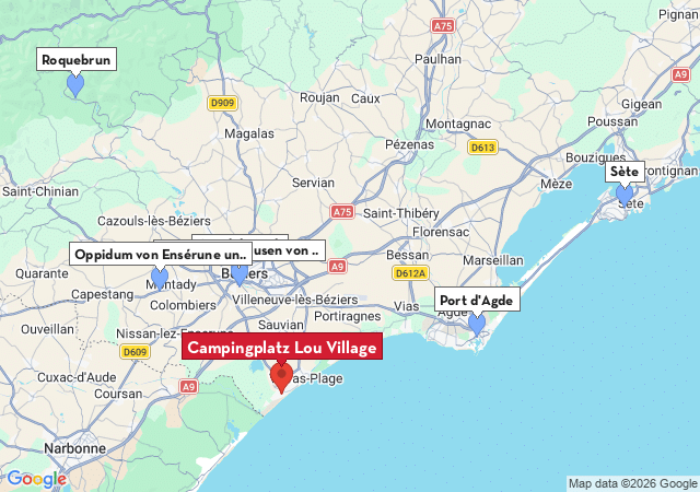 Karte der Sehensw&uuml;rdigkeiten