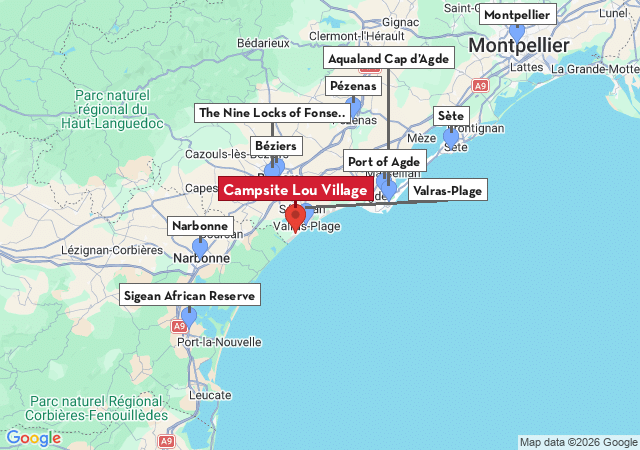 Map of places to visit