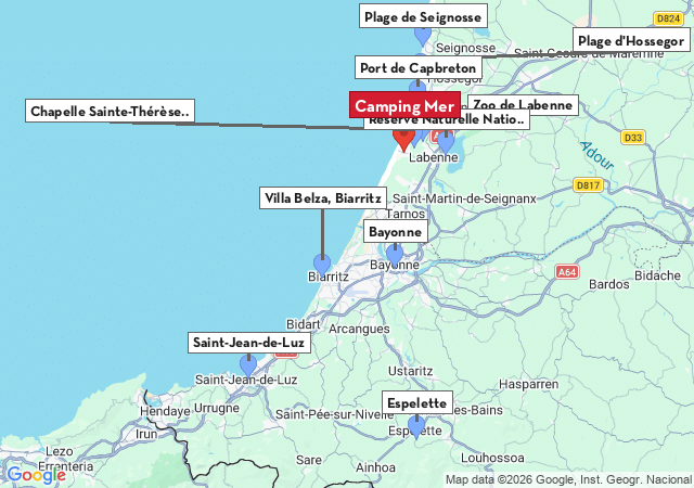 Carte des villes &agrave; visiter
