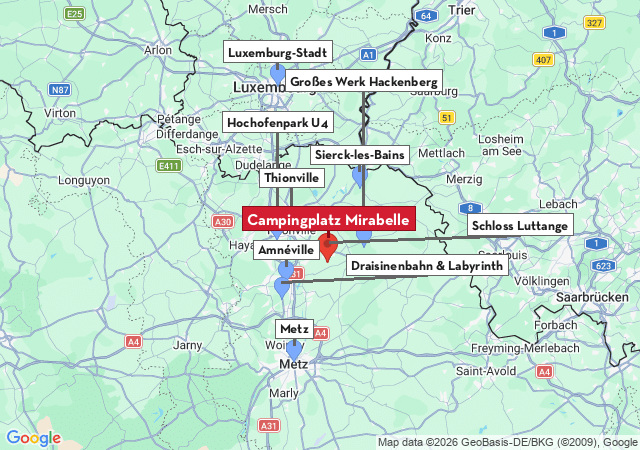 Karte der Sehenswürdigkeiten