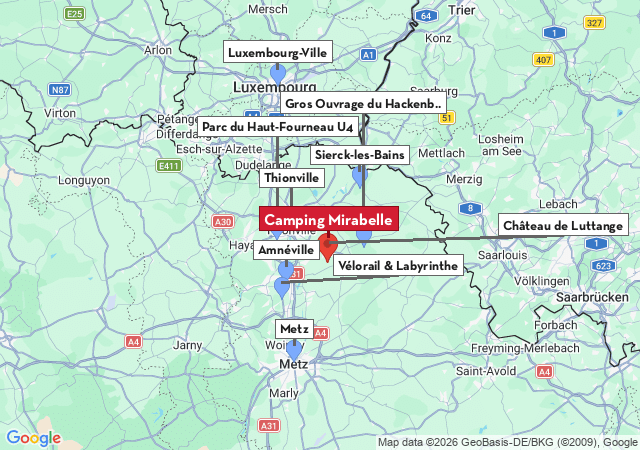 Carte des villes à visiter