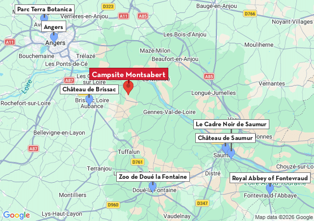 Map of places to visit