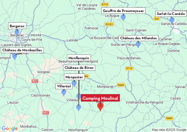 Carte des villes &agrave; visiter
