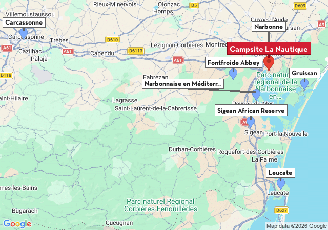 Map of places to visit