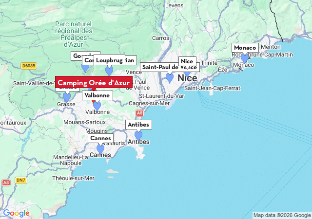 Kaart van te bezoeken steden