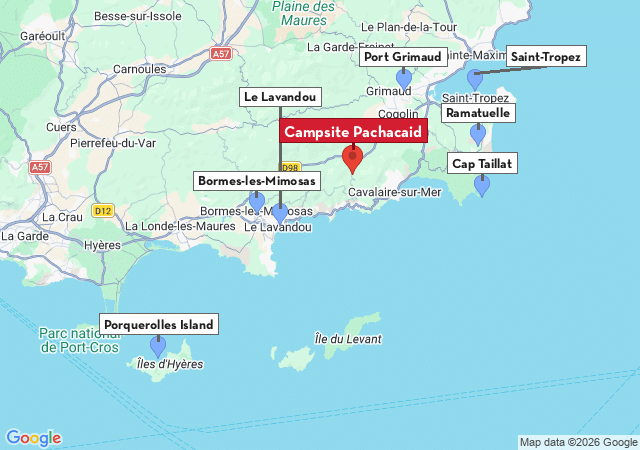 Map of places to visit