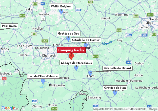 Carte des villes &agrave; visiter