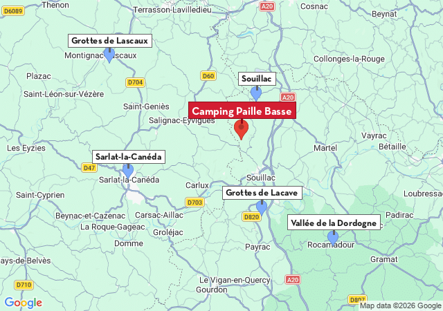 Carte des villes à visiter