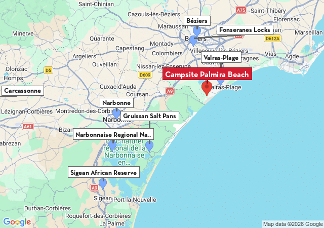 Map of places to visit