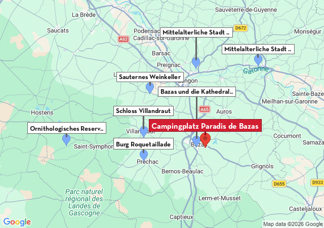 Karte der Sehensw&uuml;rdigkeiten