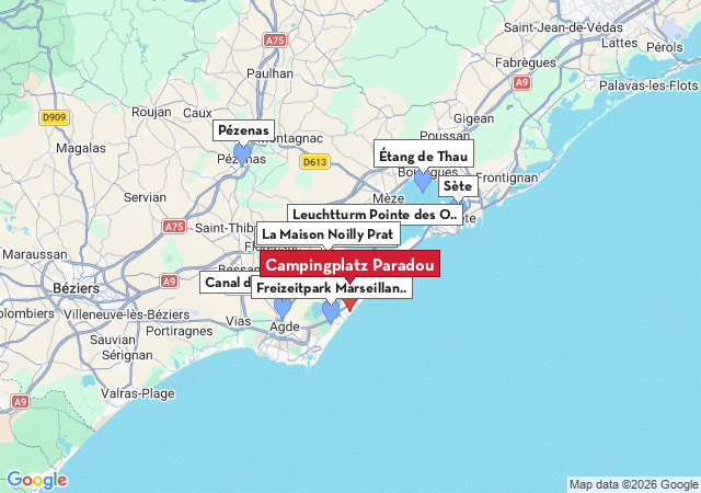 Karte der Sehensw&uuml;rdigkeiten