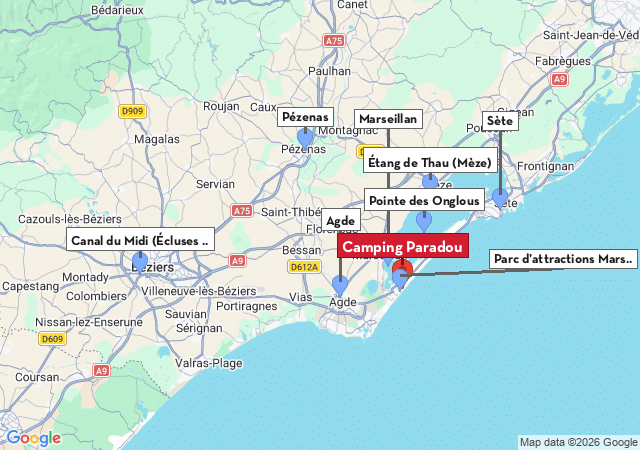 Carte des villes &agrave; visiter
