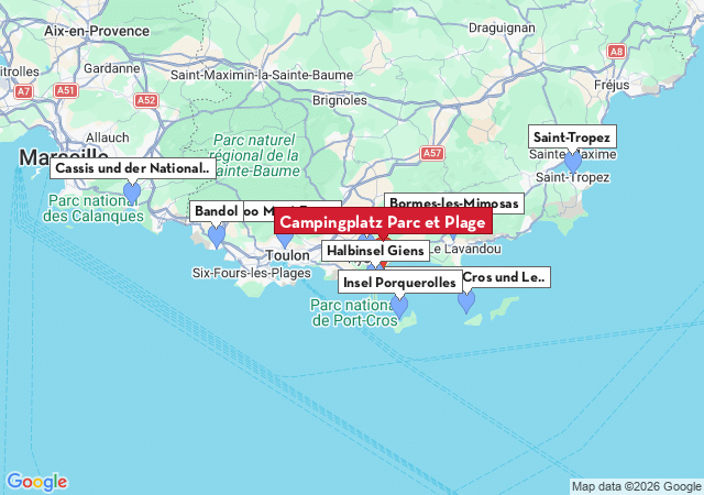 Karte der Sehensw&uuml;rdigkeiten