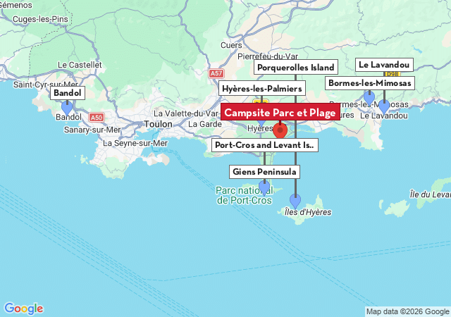 Map of places to visit