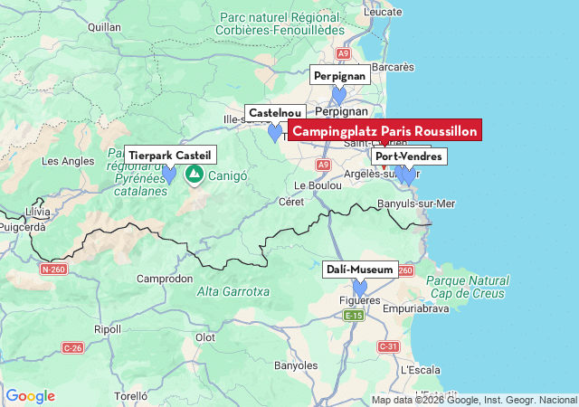 Karte der Sehensw&uuml;rdigkeiten