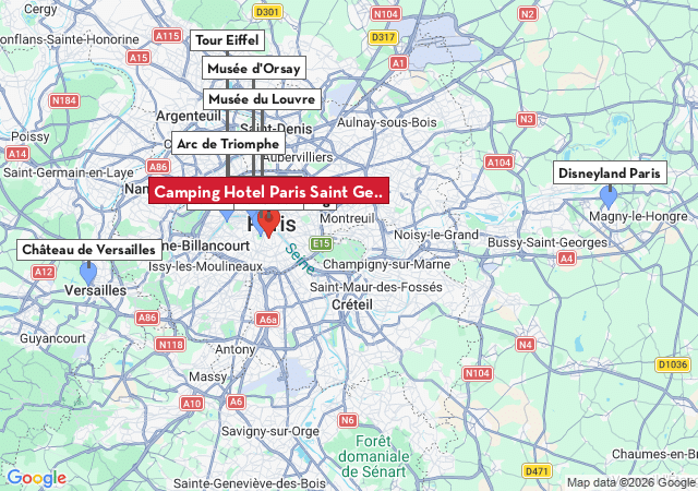 Carte des villes à visiter