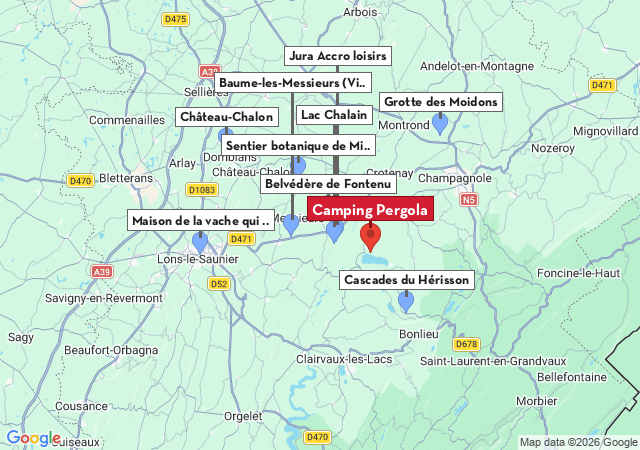Carte des villes &agrave; visiter