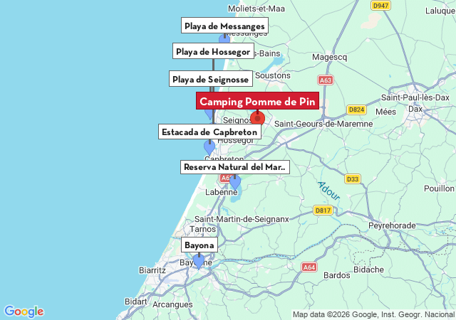 Mapa de ciudades para visitar