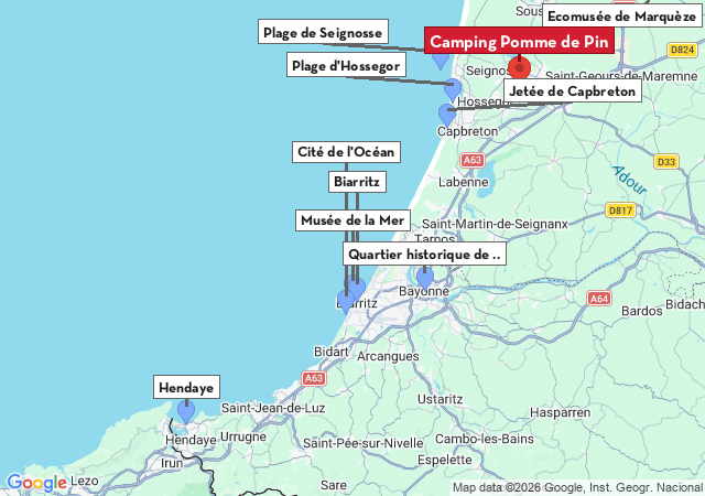 Carte des villes &agrave; visiter