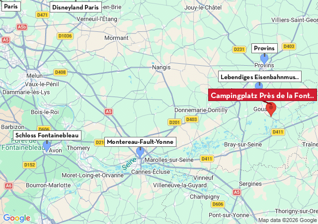 Karte der Sehensw&uuml;rdigkeiten