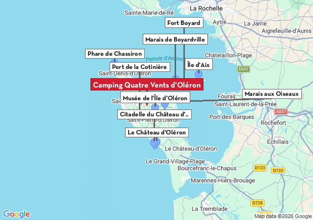 Carte des villes &agrave; visiter