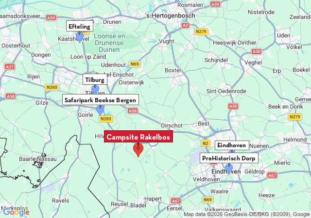 Map of places to visit