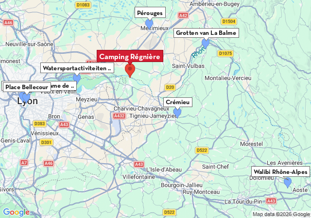 Kaart van te bezoeken steden