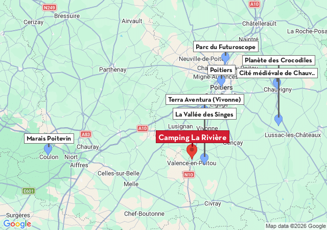 Carte des villes &agrave; visiter