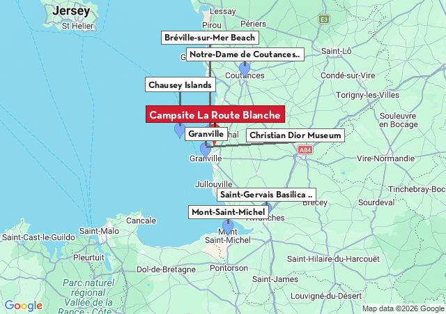 Map of places to visit