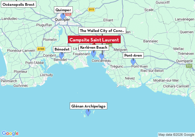 Map of places to visit