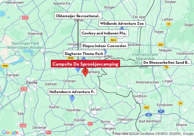 Map of places to visit