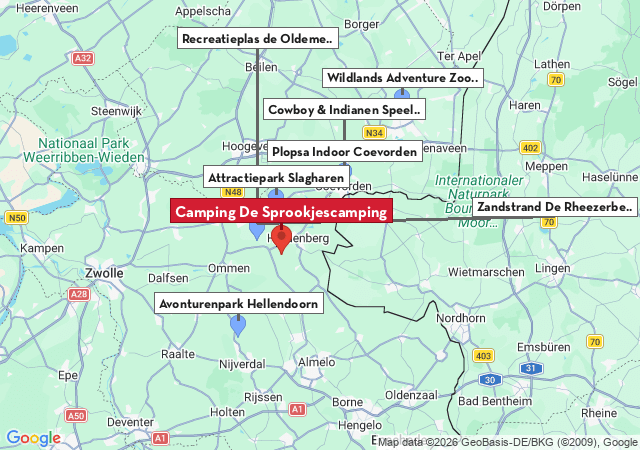Kaart van te bezoeken steden