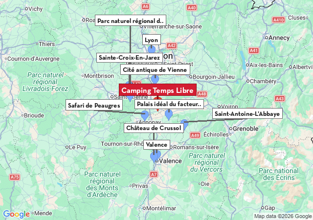 Carte des villes &agrave; visiter