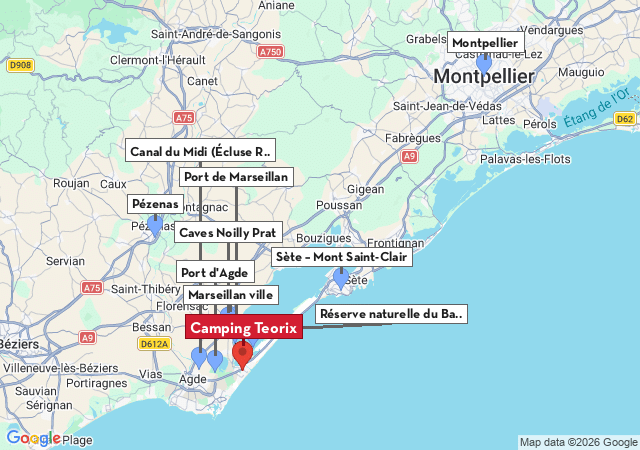 Carte des villes &agrave; visiter