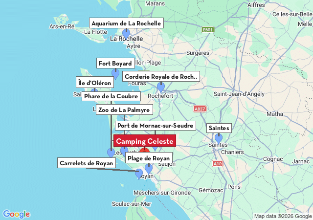 Carte des villes &agrave; visiter
