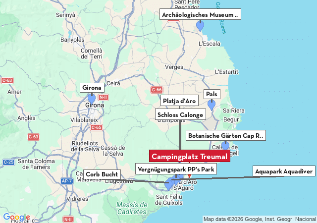 Karte der Sehensw&uuml;rdigkeiten