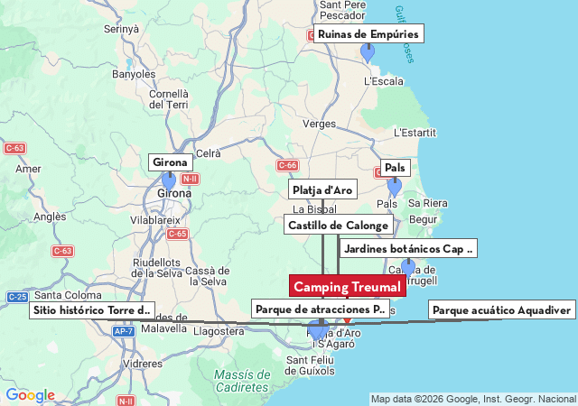 Mapa de ciudades para visitar