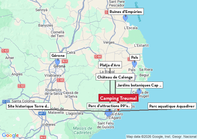 Carte des villes &agrave; visiter