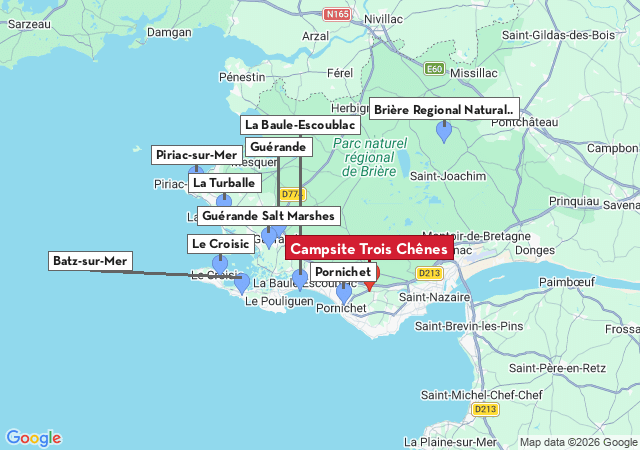 Map of places to visit