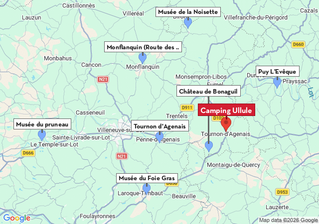 Carte des villes &agrave; visiter