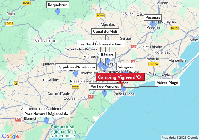 Carte des villes &agrave; visiter