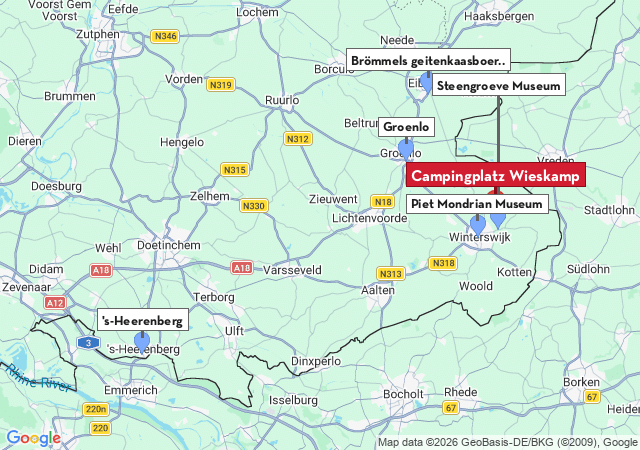 Karte der Sehensw&uuml;rdigkeiten