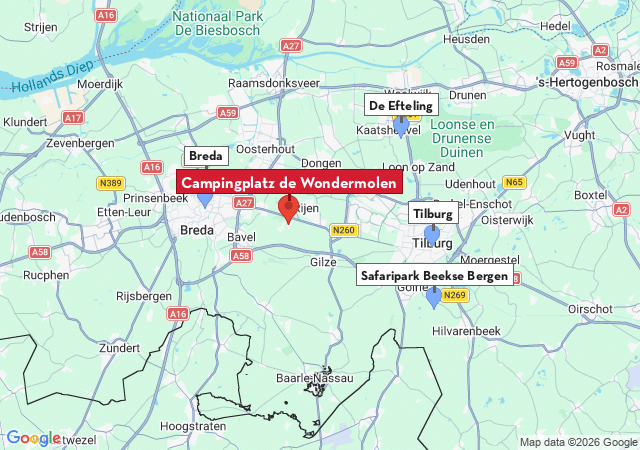 Karte der Sehensw&uuml;rdigkeiten