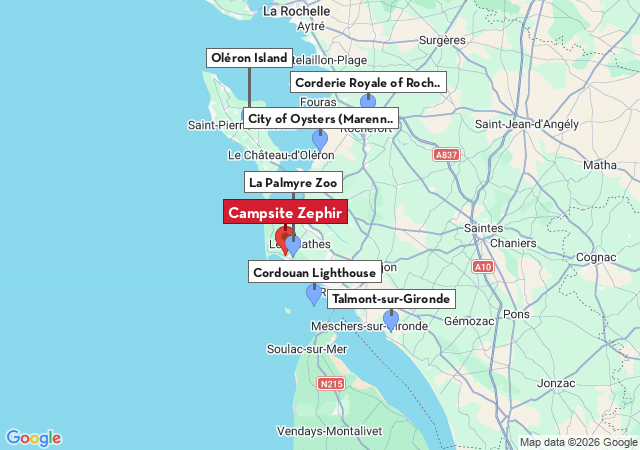 Map of places to visit