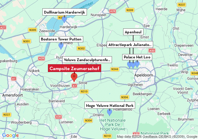 Map of places to visit