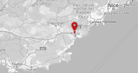carte Camping frejus